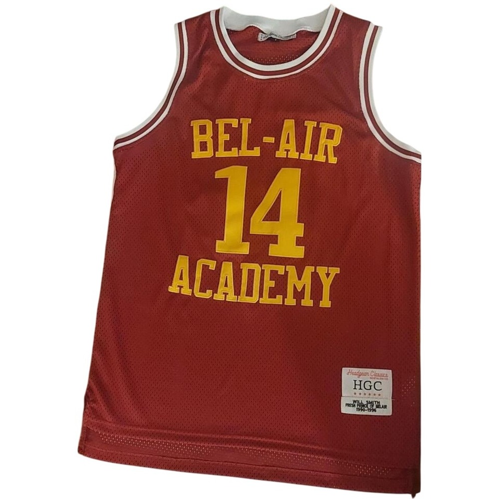 Headgear Classics Will Smith Bel-Air Academy 14 Basketball Jersey‎ Maroon Small